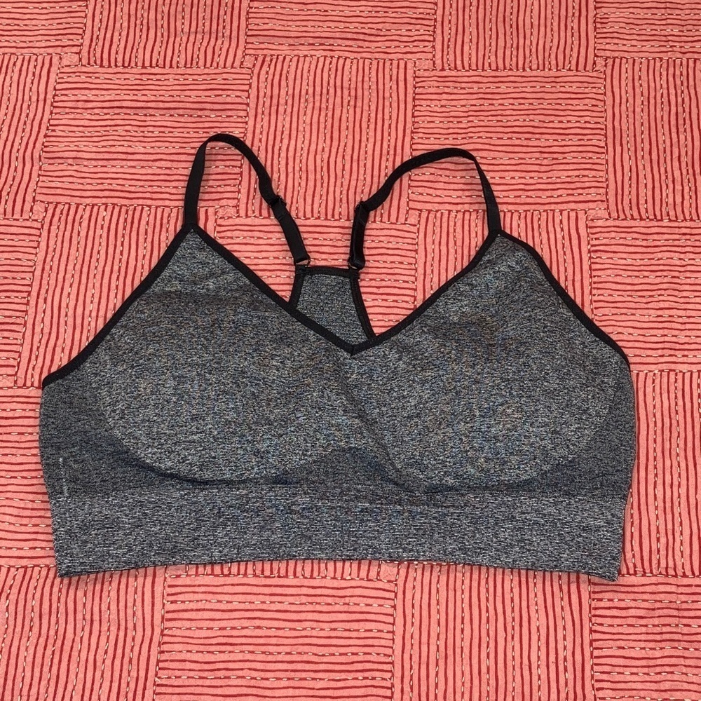 Women's XL gray soft sided Bralette with removable padding